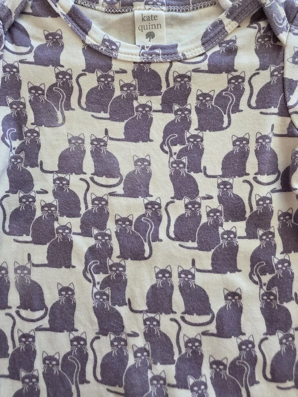 Kate Quinn Purple Cat 12-18M Cotton